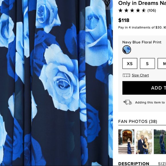 Lulu's Blue Rose Maxi Dress - Picture 6 of 6